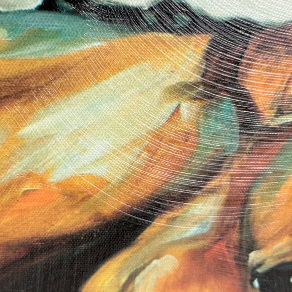 Original Marcia Baldwin 2012 Horse Portrait Oil Painting On Canvas 15” x 15” - Picture 3 of 8